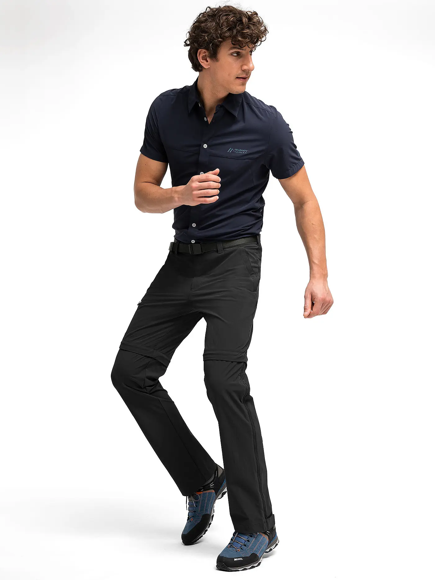 MAIER SPORTS | Herren ZippOff-Wanderhose Tajo T | schwarz
